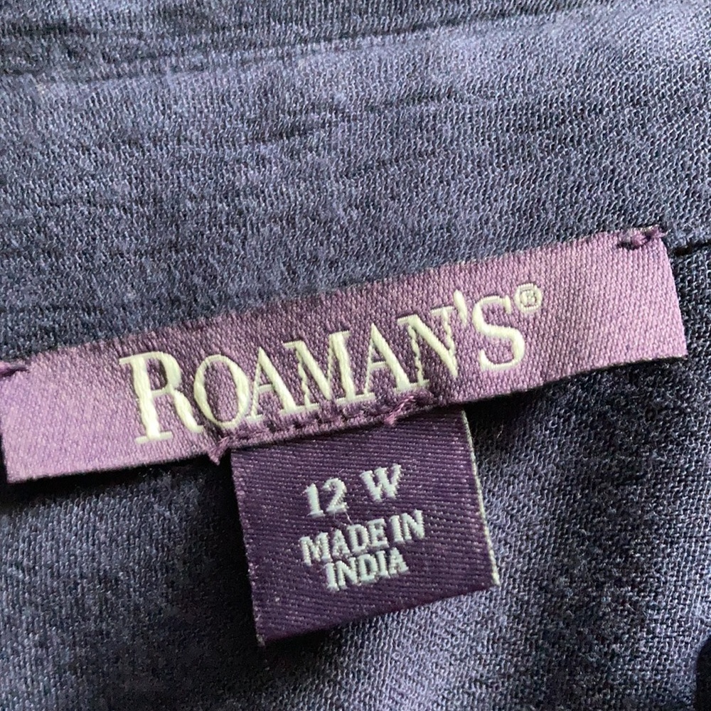 Roaman’s navy tunic. Size 12w - Picture 6 of 9